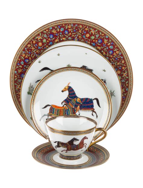 hermes cheval d'orient dinnerware.